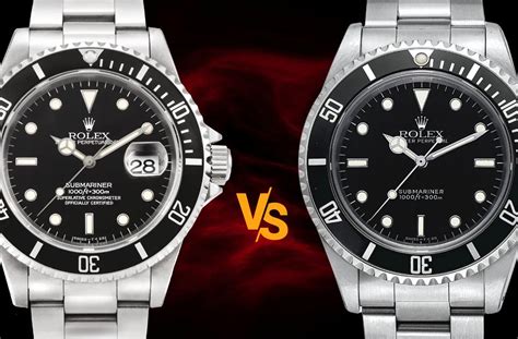 rolex sub c date vs no date